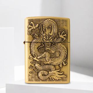 BÂT LỬA ZIPPO HÌNH RỒNG NỔI LONG VƯƠNG - (XÀI XĂNG)