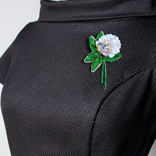 GHIM TRÂM CÀI ÁO HOA TRÀ MẪU THIẾT KẾ RIÊNG ĐÍNH KẾT THỦ CÔNG CAO CẤP 10cm DÀNH CHO NỮ