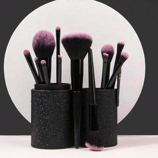 Hộp 12 cọ trang điểm hồng đen