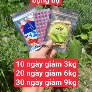 Giảm Cân Slim Body Vip X3 Siêu Mạnh Thái Lan -Combo 3 món sét hồng