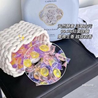 Viên Giặt Xả quần áo 3in1 hương thơm nước Hoa nội địa Trung