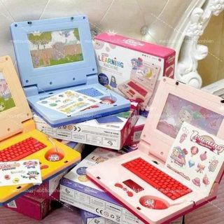 Đồ chơi máy tính laptop cho bé, máy tính bảng có chuột kèm đèn led phát nhạc giúp bé tránh xa điện thoại