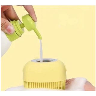Bàn Chải tắm cho Chó Mèo - có chỗ đựng xà phòng ( nhựa caosu dẻo cao cấp )