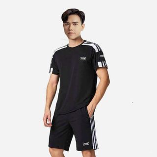 ĐỒ BỘ THỂ THAO NAM NỮ UNISEX LOGO CHỮ 3 SỌC - AUSA HOUSE