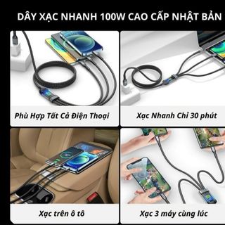 Dây sạc nhanh 100W giá sỉ