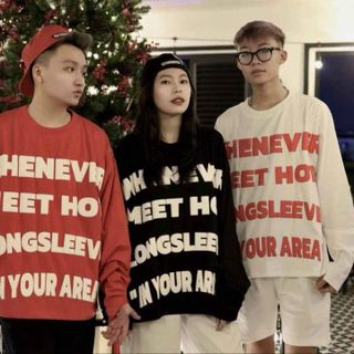 ÁO THUN SWEATER NAM NỮ UNISEX NỈ IN NỔI WHENEVER- AUSA HOUSE