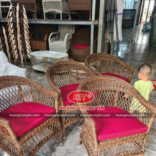 bàn ghế mây cao cấp xưởng sản xuất nhựa giả mây
