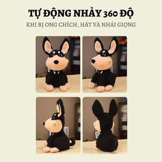 Chó Sợ Ong Chích Nhồi Bông, Cún Con Sợ Ong Đốt Nhồi Bông Biết Hát Và Nhái Giọng Nói Tiếng Việt