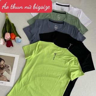 Áo thun nữ bigsize vải thun lạnh mới Phom chất chuẩn đẹp Size Ri 2222 Tách nửa ri được