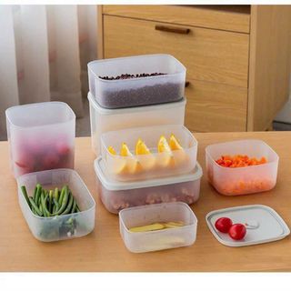 Set 6 hộp nhựa bảo quản thực phẩm có van thở