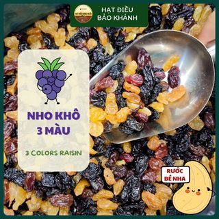 Nho Khô Chile 3 Màu Loại Thượng Hạng, Nho Khô Chuẩn Organic - Thương hiệu Hạt Điều Bảo Khánh