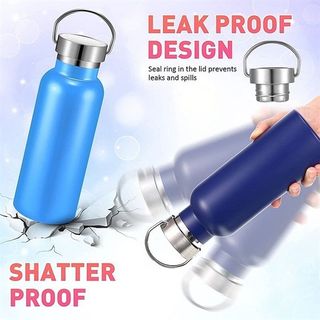 Bình Giữ Nhiệt 2 Lớp Thể Thao Thép Không Gỉ 500ml Phun Đủ Màu (Thùng 60 Cái)