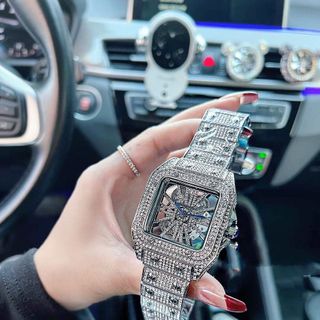 ĐỒNG HỒ NAM TRUNG CẤP CATI FULL ĐÁ MẶT GIẢ CƠ LỘ MÁY SANG TRỌNG 5