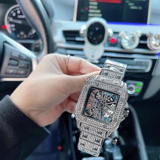 ĐỒNG HỒ NAM TRUNG CẤP CATI FULL ĐÁ MẶT GIẢ CƠ LỘ MÁY SANG TRỌNG 5