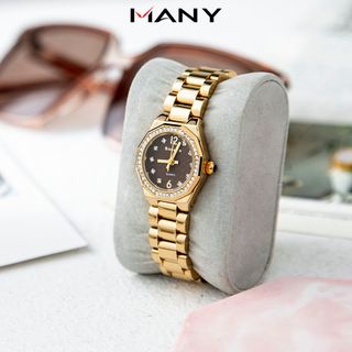 Đồng Hồ Nữ Tròn Bonaier 274 Đính Hạt Bên Ngoài, Thanh Lịch Và Quý Phái