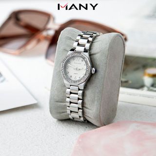 Đồng Hồ Nữ Tròn Bonaier 274 Đính Hạt Bên Ngoài, Thanh Lịch Và Quý Phái