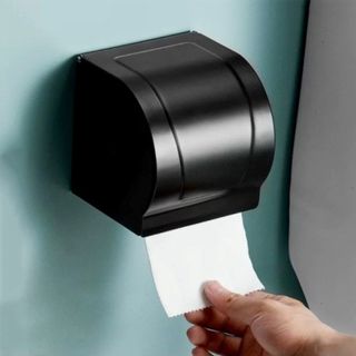 Móc giấy vệ sinh màu đen bằng nhôm sơn tĩnh điện
