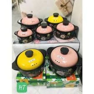 Nồi đất họa tiết 1.5 lít hầm canh thịt cao cấp
