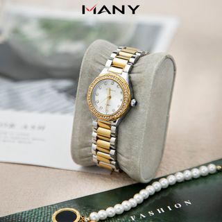 Đồng Hồ Nữ Tròn Bonaier 0278 Đính Hạt Bên Ngoài, Thanh Lịch Và Quý Phái