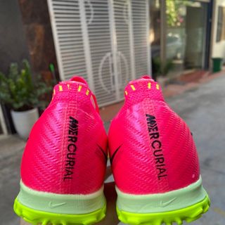 Giày đá bóng Vapor 15 Elite hồng đế vàng chanh TF giá sỉ