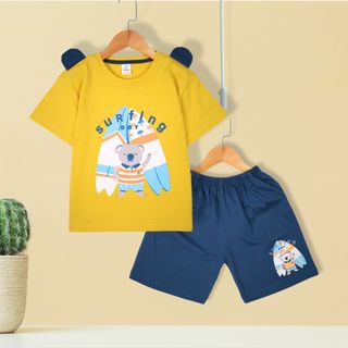 Bộ cộc tay bé trai Kiteny, size cân nặng của bé từ 11 đến 32kg, chất liệu cotton 2 chiều cao cấp (KN0062)