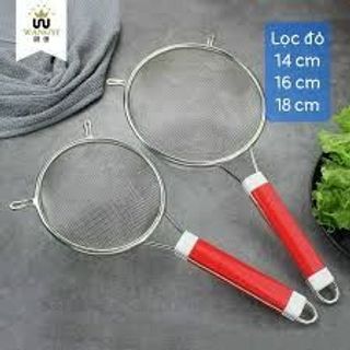 Lọc cua cán đỏ 100% inox dầy 18CM