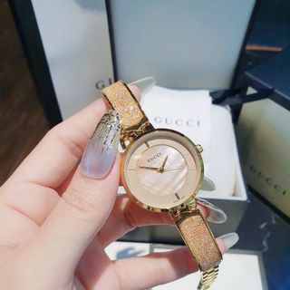HOT SALE ĐỒNG HỒ NỮ CAO CẤP GU CII MẶT ĐÁ SỨ DÂY ĐÁ BLING BLING 3