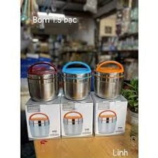 CẠP LỒNG BOM ĐỰNG CƠM/CANH/THỨC ĂN chất liệu inox 304 cao cấp 1.5ML