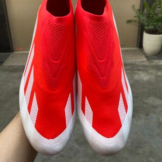 Giày Bóng Đá  X Crazyfast.1 Đỏ Vạch trắng AG giá sỉ