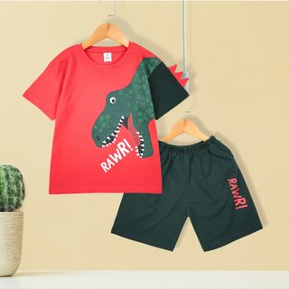 Bộ cộc tay bé trai Kiteny, size cân nặng của bé từ 11 đến 32kg, chất liệu cotton 2 chiều cao cấp (KN0062)