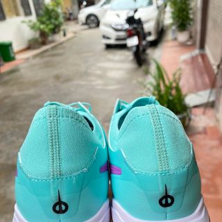 Giày đá bóng Tiempo 10 pro xanh ngọc đế đen TF giá sỉ