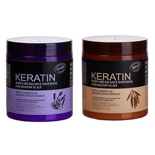 Ủ tóc keratin 2 màu nâu tím 1000ml giá sỉ