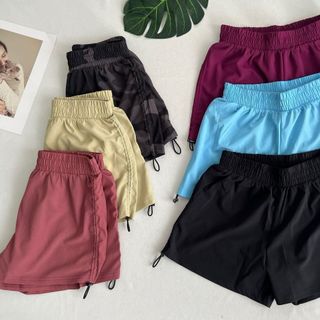 Quần đùi nữ 2 lớp dây rút mới Phom chất chuẩn đẹp Size m.l.xl.xxl Ri 2222 Tách nửa ri được