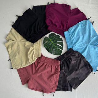 Quần đùi nữ 2 lớp dây rút mới Phom chất chuẩn đẹp Size m.l.xl.xxl Ri 2222 Tách nửa ri được