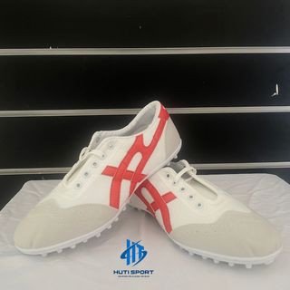 Giày Bata Vải Warrior Đá Bóng Đế Trắng TF, Khâu Full Đế Kèm Dây