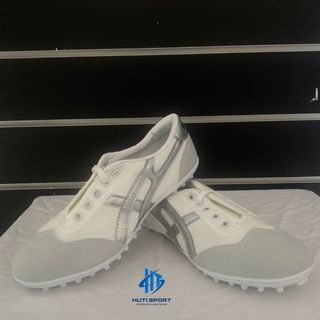 Giày Bata Vải Warrior Đá Bóng Đế Trắng TF, Khâu Full Đế Kèm Dây