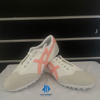 Giày Bata Vải Warrior Đá Bóng Đế Trắng TF, Khâu Full Đế Kèm Dây