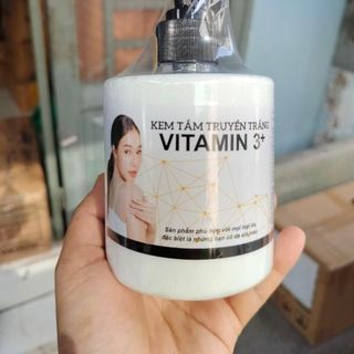 Kem tắm truyền trắng vitamin 3+