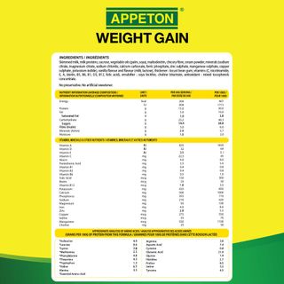 [Tặng 1 bình nước và 1 cân điện tử] Combo 6 lon Sữa Tăng Cân Appeton Weight Gain cho người lớn hương Chocolate - Lon 900g