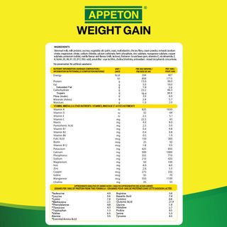 [Tặng 1 bình nước và 1 cân điện tử] Combo 6 lon Sữa Tăng Cân Appeton Weight Gain hương Vani - Lon 450g
