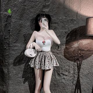 SET ÁO DÂY KÈM QUẦN XOÈ THÊU MICKEY - LÊ PHƯƠNG BOUTIQUE