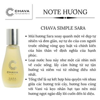 NƯỚC HOA MINI SIMPLE SARA 12ML PHONG CÁCH LĂN - CHAVA