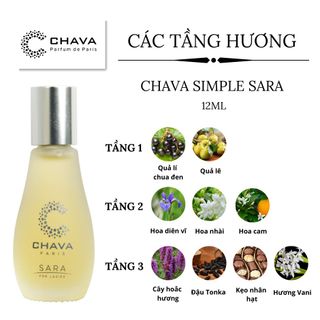 NƯỚC HOA MINI SIMPLE SARA 12ML PHONG CÁCH LĂN - CHAVA