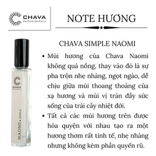 NƯỚC HOA MINI SIMPLE NAOMI 10ML PHONG CÁCH XỊT - CHAVA