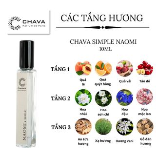 NƯỚC HOA MINI SIMPLE NAOMI 10ML PHONG CÁCH XỊT - CHAVA