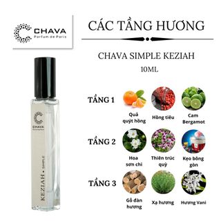 NƯỚC HOA MINI SIMPLE KEZIAH 10ML PHONG CÁCH XỊT - CHAVA