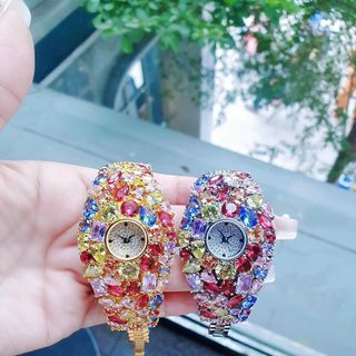 ĐỒNG HỒ NỮ CHÍNH HÃNG FUNMEI FGRAF  FULL ĐÁ PHA LÊ ĐI KÈM TEM KÍCH HOẠT ĐIỆN TỬ BẢO HÀNH CHÍNH HÃNG