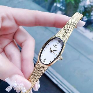 ĐỒNG HỒ NỮ CH.ÍNH HÃN.G FUNMEI F2147 MẶT OVAN DÂY LƯỚI THÉP ĐI KÈM TEM KÍCH HOẠT ĐIỆN TỬ BẢO HÀNH