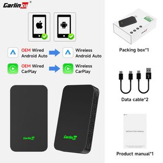 [Carlinkit 5.0 2air] Bộ chuyển đổi kết nối Apple Carplay + Android Auto không dây cho xe ô tô Gen 5