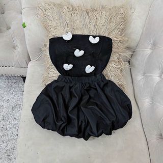 SET ÁO ỐNG TIM KÈM QUẦN BÍ - LÊ PHƯƠNG BOUTIQUE